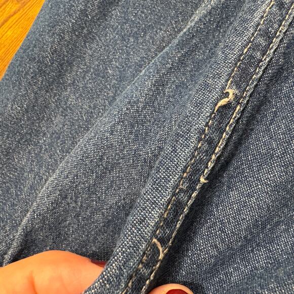 Disney Store Size XXL Denim Overall Dress Mickey Minnie Mouse Embroidered Retro - Picture 8 of 16